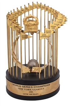 1999 New York Yankees World Series Trophy Presented to Gene "Stick" Michael